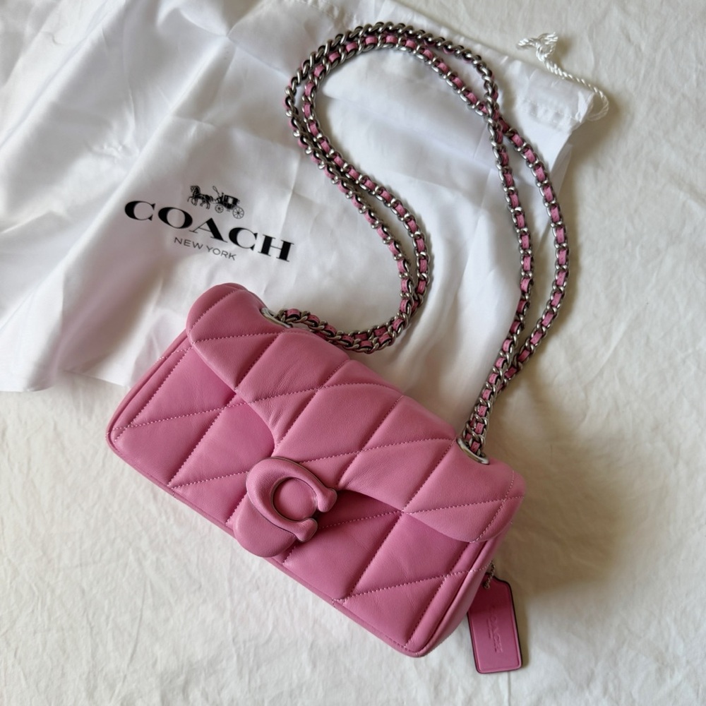 Coach Tabby Shoulder Bag 20 w/ Quilting in Vivid Pink